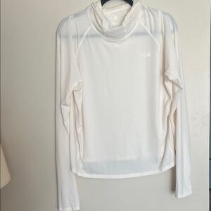 The North Face Women's Cream Lightweight Hoodie Sun Shirt